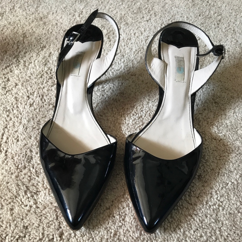 Boden Patent Leather Slingback heels
